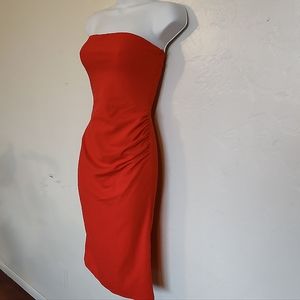 Olia strapless cocktail dress